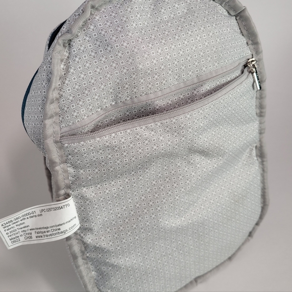 Travelon Anti-theft Small Mini Peacock Blue Backpack - Picture 10 of 14